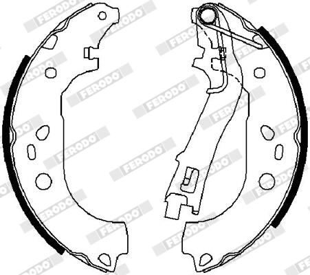 Колодки гальмівні барабанні FIAT FIORINO ФУРГОН/МІНІВЕН (225_) 1.3 2007.01- FERODO (FSB4015) Ferodo фото 8