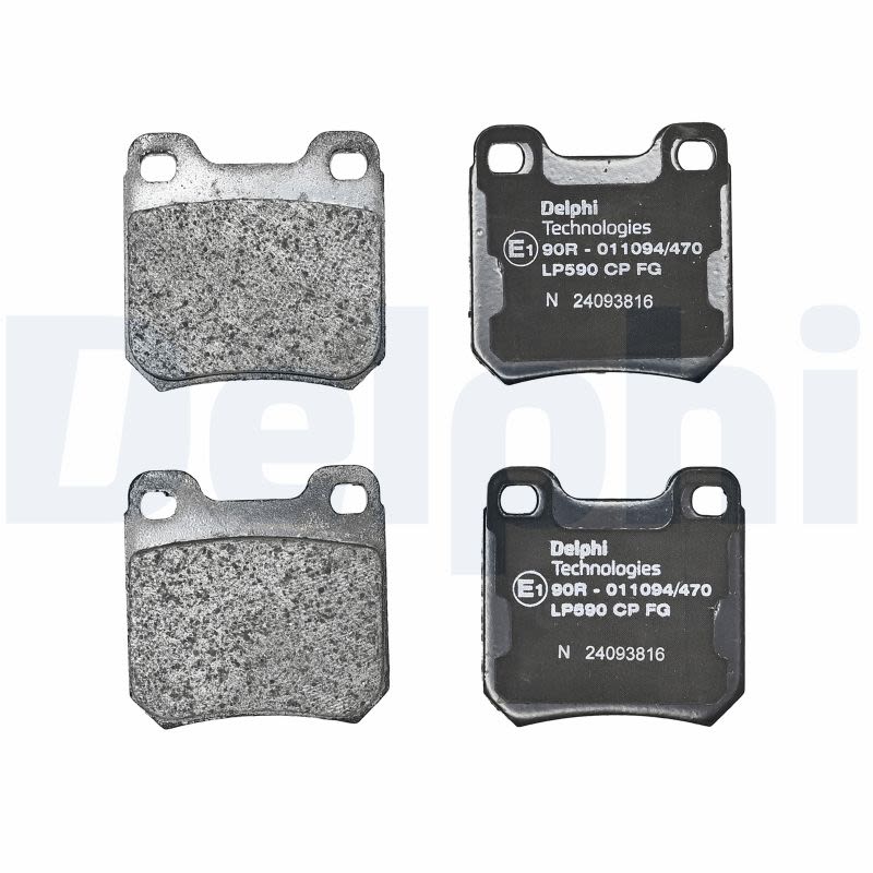 Комплект гальмівних колодок задн , OPEL KADETT E, OMEGA A, OMEGA B, SENATOR B, VECTRA B, SAAB 9-3, 9-5, 900 II 1.6-3.6 09.84-12.09 фото 3