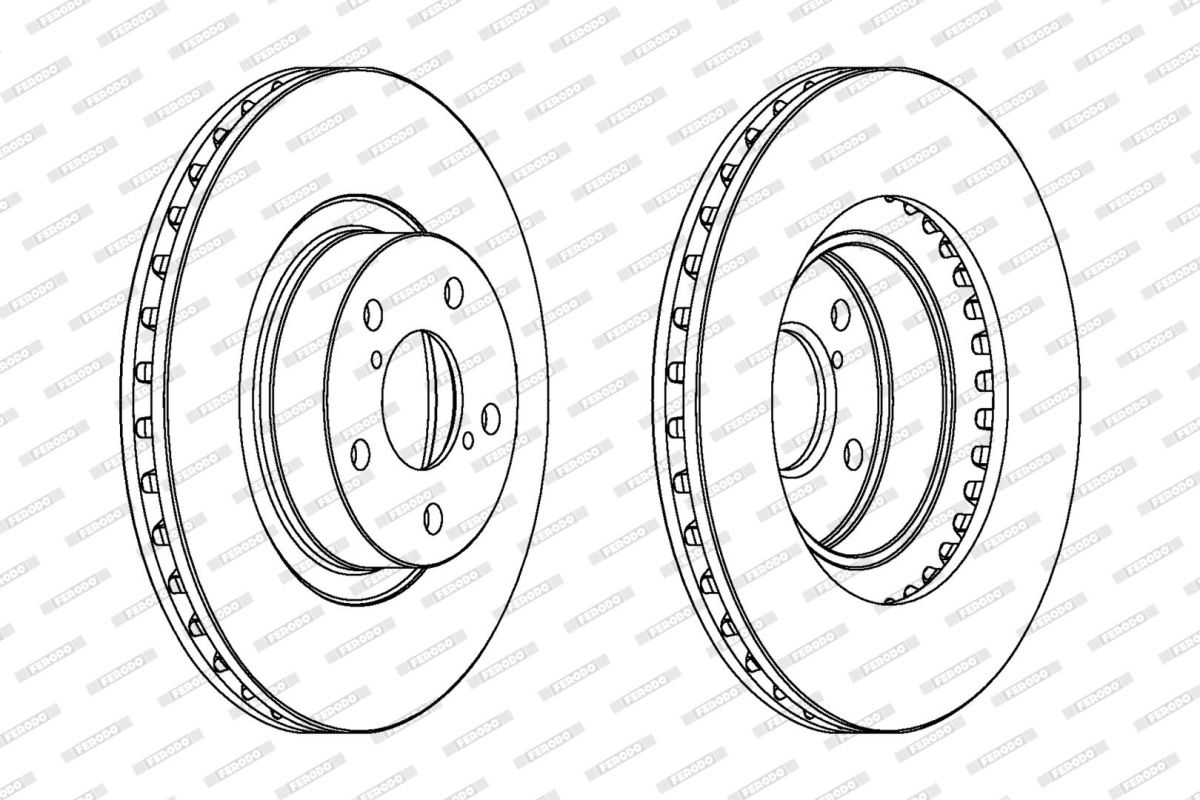 Диск гальмівний З ПОКРИТТЯМ SUBARU FORESTER (SG_) 2.0 2002.02-2012.12 FERODO (DDF679C) Ferodo фото 5