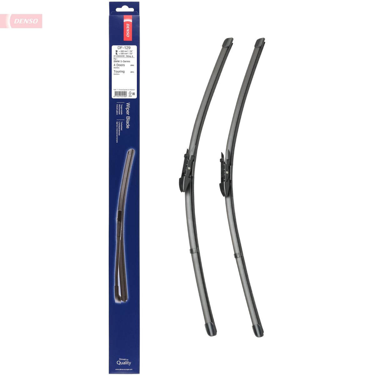 Щітка склоочисника К-Т БЕЗКАРКАСНИЙ 600+580 DENSO (DF-129) Denso фото 7