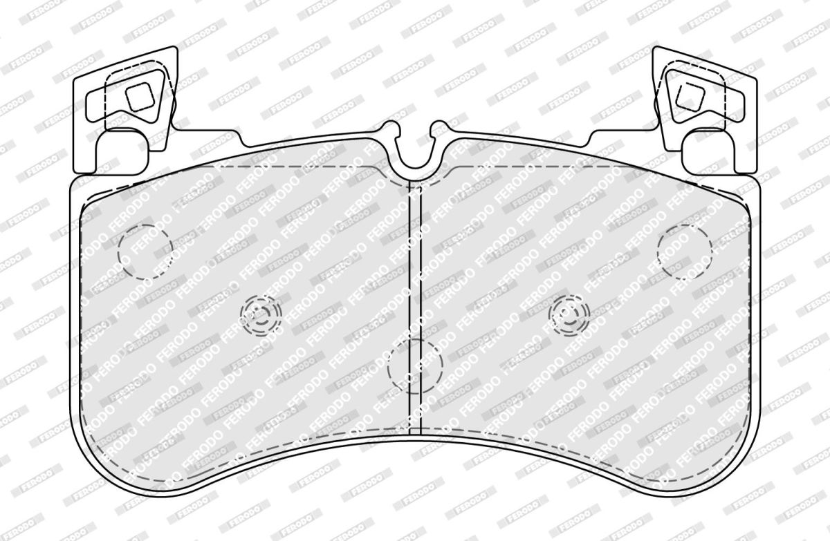 Колодки гальмівні дискові (комплект 4 шт) LAND ROVER RANGE ROVER SPORT II (L494) 3.0 SCV6 4X4 2013.04-2019. FERODO (FDB5220) Ferodo фото 5