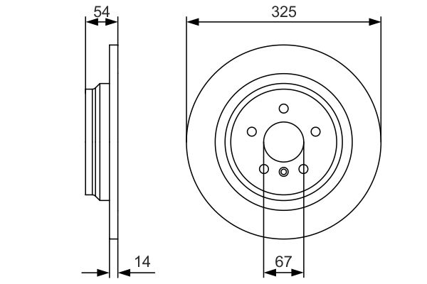 Диск гальмівний MB M-CLASS (W166) 3.0 2011.06-2015.12 BOSCH (0 986 479 D10) Bosch фото 7