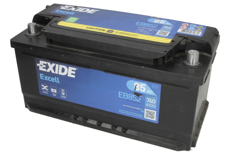 Akumulator EXIDE EXCELL EB852 - 85Ah 760A P+ - Sklep Inter Cars