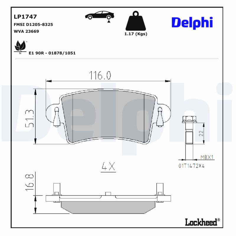 Комплект гальмівних колодок задн , NISSAN INTERSTAR, OPEL MOVANO A, RENAULT MASTER II, MASTER PRO 1.9D-3.0D 12.97- фото 7