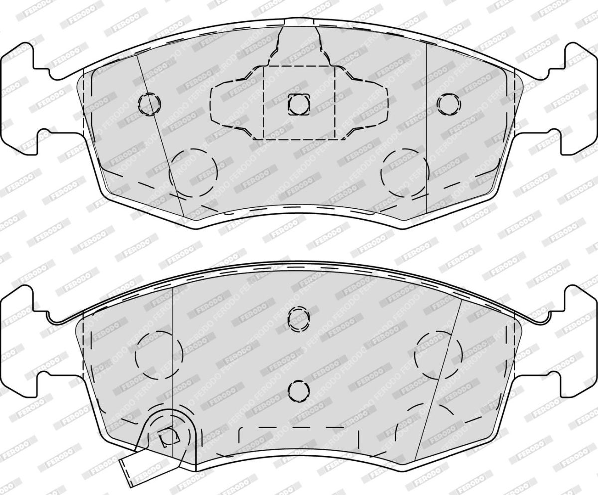 Комплект гальмівних колодок передн , FIAT PANDA, LANCIA YPSILON 0.9-1.3D 08.10- фото 4