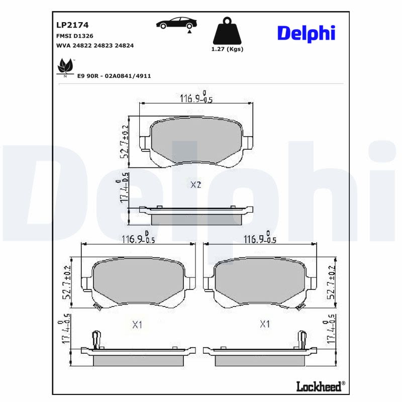 Комплект гальмівних колодок задн (без комплектуючих), CHRYSLER GRAND VOYAGER V, TOWN & COUNTRY, VOYAGER V, DODGE GRAND, JOURNEY, FIAT FREEMONT 2.0D-4.0 06.07- фото 6
