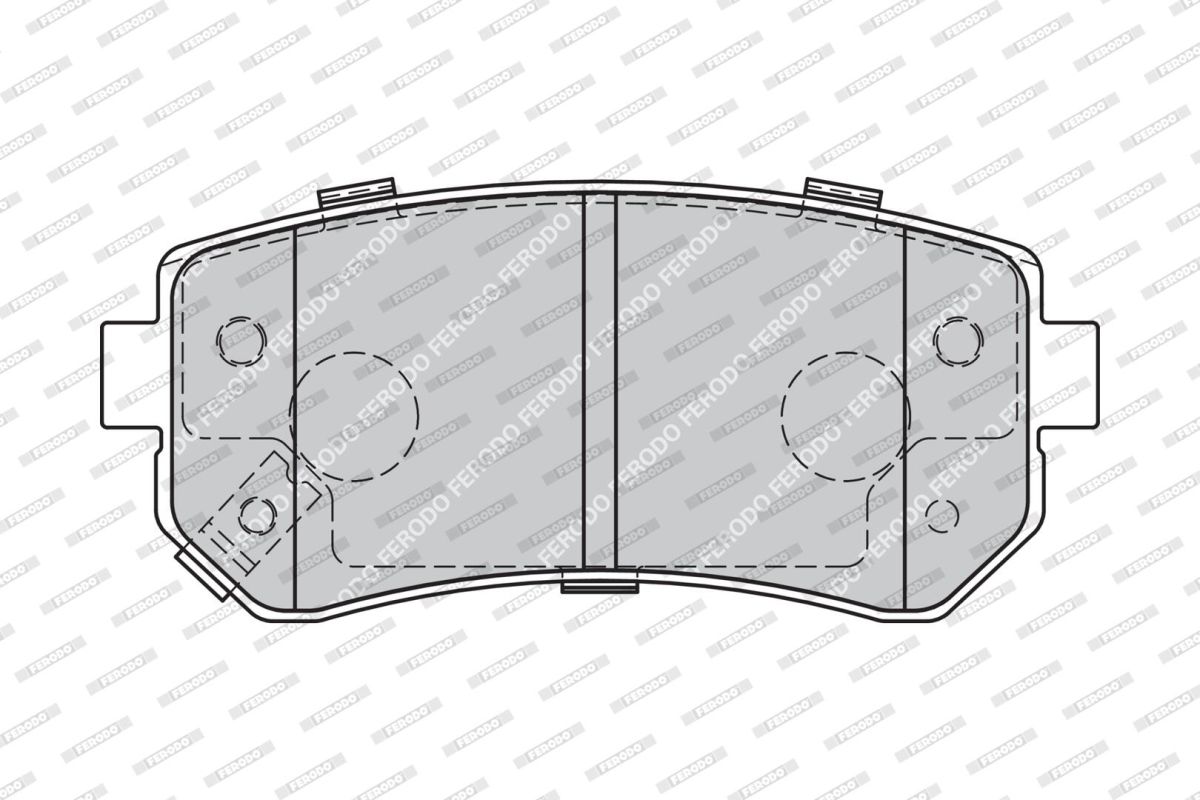 Колодки гальмівні дискові HYUNDAI ACCENT III ЛІФТБЕК (MC) 1.4 2005.11-2012.12 FERODO (FDB1956) Ferodo фото 5