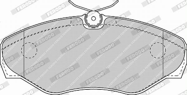 Колодки гальмівні дискові OPEL VIVARO A ФУРГОН (X83) 1.9 2001.08-2014.07 FERODO (FVR1515) Ferodo фото 6