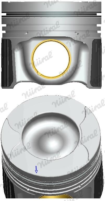 Поршень FORD 84.0 BKFA/BKFB/BKFC/BKFD/BKRA/BKRB/YMFA/YMFB/YMHA/YMRA TRAPE NURAL (87-452900-00) Nural фото 8