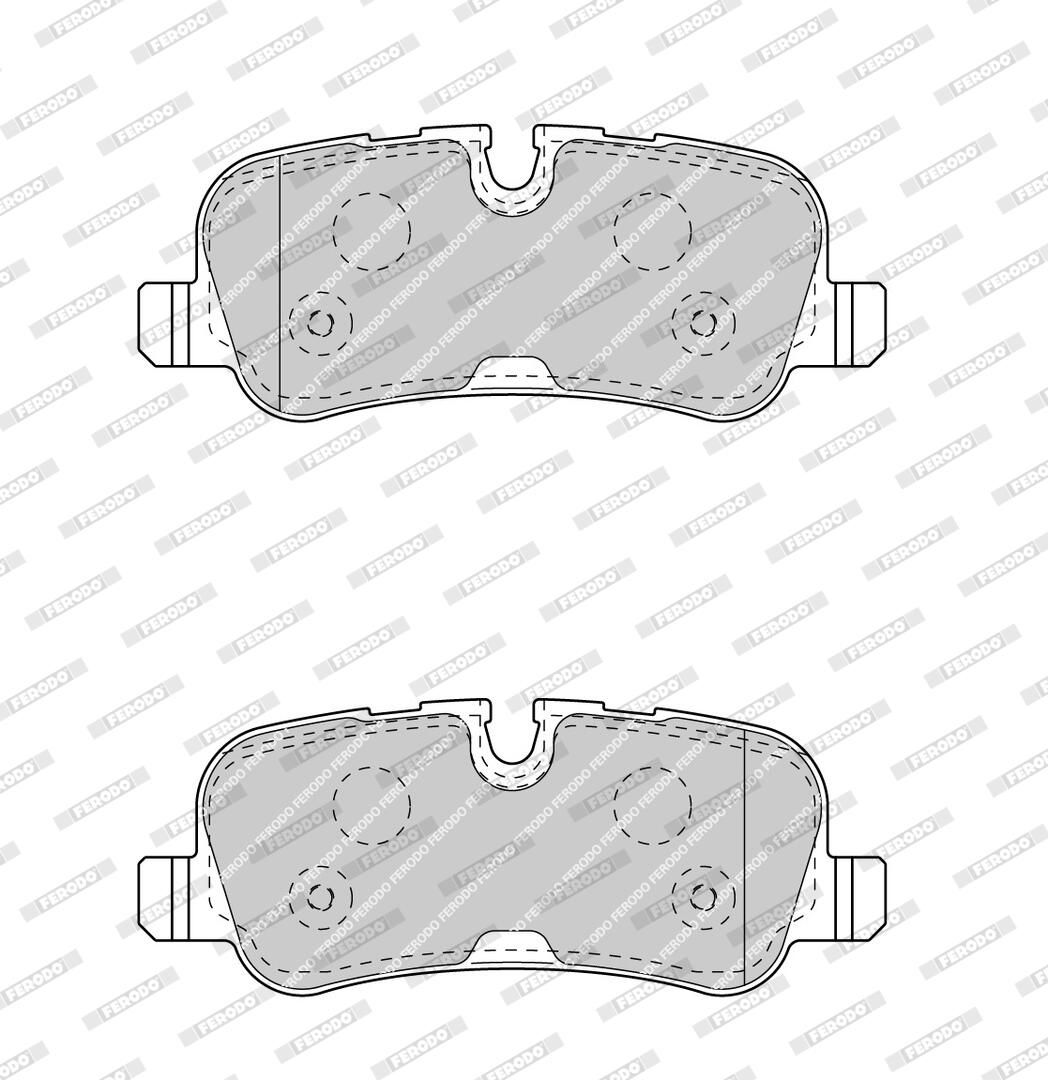 Колодки гальмівні дискові LAND ROVER RANGE ROVER III (L322) 4.2 2002.03-2012.12 FERODO (FDB4105) Ferodo фото 6