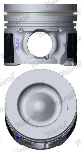 Поршень PISTON OPEL B16DT/DTH, 75.00MM STD NURAL (87-453100-00) Nural фото 5