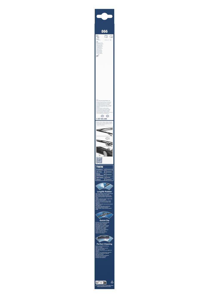Щітка склоочисника К-Т КАРКАСНИЙ TWIN 650/530 MM BOSCH (3 397 001 866) Bosch фото 8