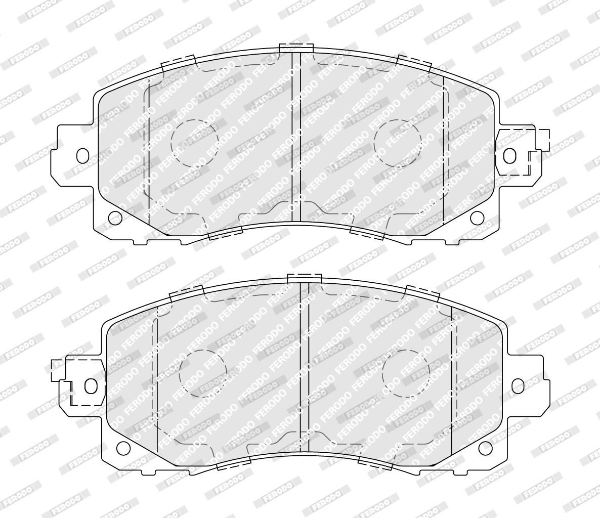 Комплект гальмівних колодок передн , SUBARU FORESTER, IMPREZA, OUTBACK, XV 1.6-2.5 10.16- фото 3