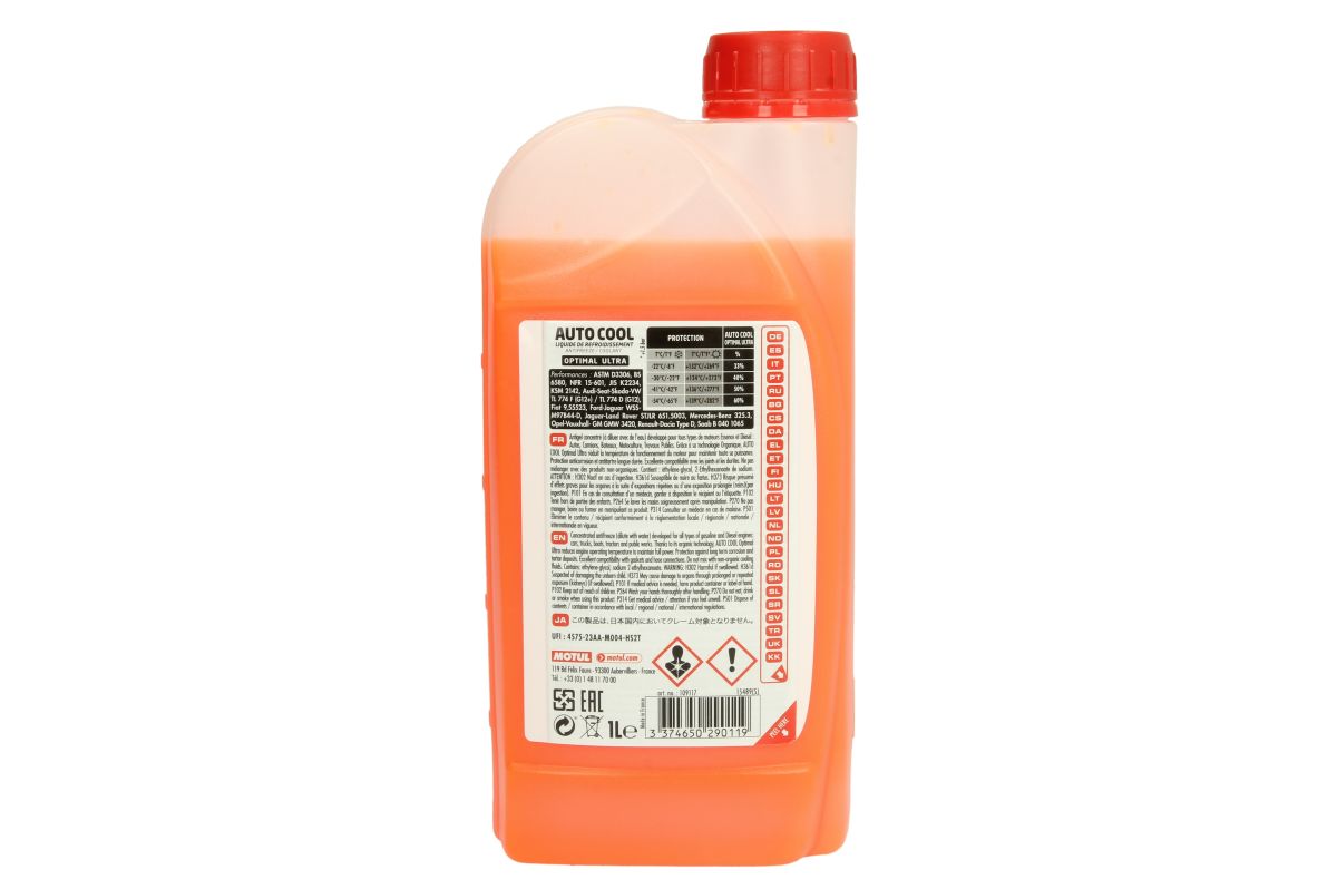 Kühlmittelkonzentrat Typ G12+ MOTUL Autocool OPTIMAL Ultra 1L für ...