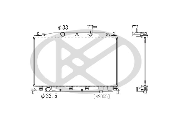 Радіатор двигуна HYUNDAI ACCENT III 1.4/1.6 11.05-11.10 фото 3