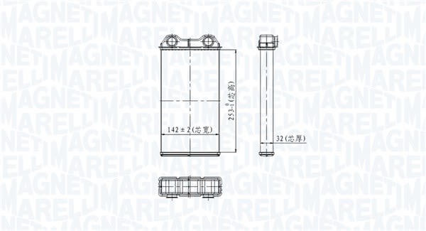 Радіатор пічки NISSAN PRIMASTAR, OPEL VIVARO A, RENAULT TRAFIC II 1.9D-2.5D 02.01-
