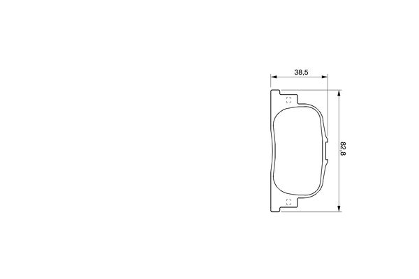 Колодки гальмівні дискові TOYOTA CAMRY ЛІФТБЕК (_V3_) 2.4 2001.08-2006.11 BOSCH (0 986 424 730) Bosch фото 8