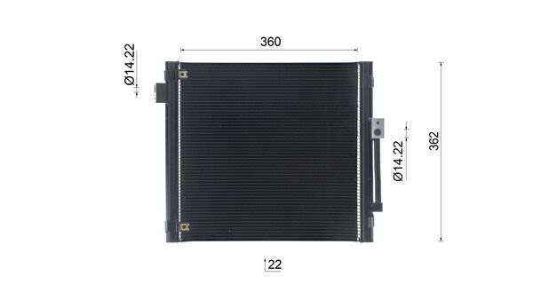 Конденсер кондиціонера TESLA MODEL S (5YJS) 0 2012.09 - 2016.02 85 L1S MAHLE (AC 1147 000S) Mahle фото 12