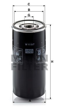 Filtr oleju MANN-FILTER W 1170/7