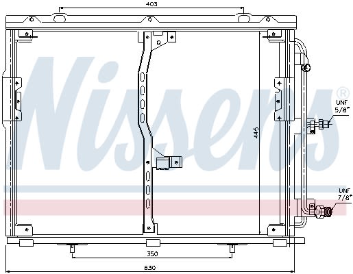 Конденсер кондиціонера MERCEDES-BENZ S-CLASS (W140) 300 SE, SEL/S320 (140.032, 140.033) NISSENS (94330) Nissens фото 11