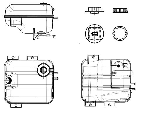 Розширювальний бачок охолоджуючої рідини VOLVO EC330C, EC360B, EC380D, EC460B фото 7
