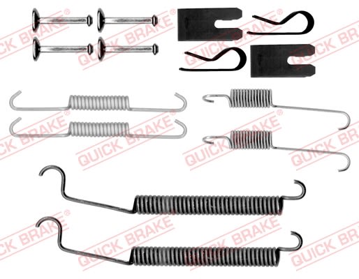 Комплект пружинок колодок ручника Mitsubishi Colt 1.1-1.5 DI-D 04-12 (Lucas) фото 9