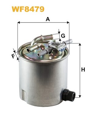 Паливний фільтр NISSAN NV200, NV200 / EVALIA, QASHQAI I, X-TRAIL, X-TRAIL II, RENAULT KOLEOS I 1.5D/2.0D 11.06-