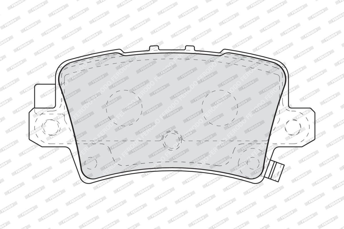 Комплект гальмівних колодок задн (з гвинтами гальмівного супорта), HONDA CIVIC VIII 1.4-2.2D 09.05-12.12 фото 3