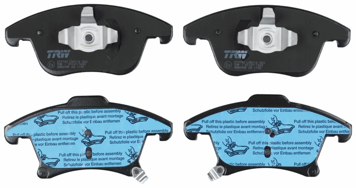 Комплект гальмівних колодок передн , FORD GALAXY III, GALAXY MK III, MONDEO V, S-MAX, FORD USA FUSION 1.0-2.7 09.12-04.23 фото 3