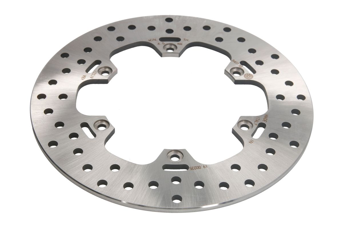 Tarcza hamulcowa tył stała, 220/110x5mm 6x124mm, średnica otworów mocu BREMBO 68B40753 (80 km/h)