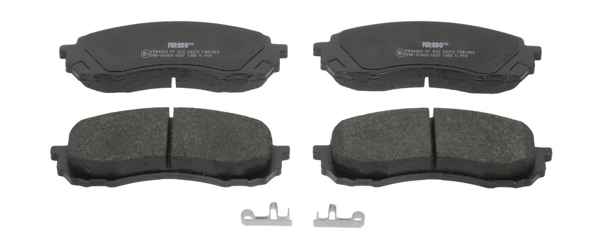 Колодки гальмівні дискові SUBARU IMPREZA ХЕТЧБЕК (GR, GH, G3) 1.5 2007.03-2014.05 FERODO (FDB1863) Ferodo фото 4
