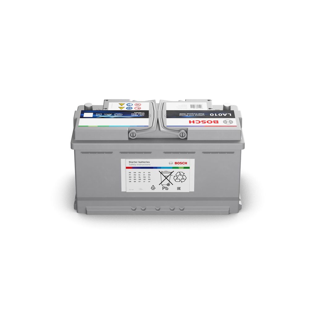 Акумуляторна батарея 95Ah/850A (353x175x190/+R/B13) (Dual Purpose AGM) Bosch фото 8