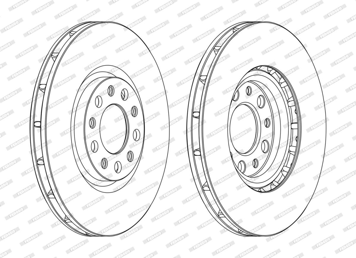 Комплект гальмівних дисків (2 шт) передн лів/прав ALFA ROMEO 159, BRERA, GIULIETTA, SPIDER, TONALE, CHRYSLER 200, FIAT 500X, JEEP COMPASS, RENEGADE 1.0-2.4 06.05- фото 3