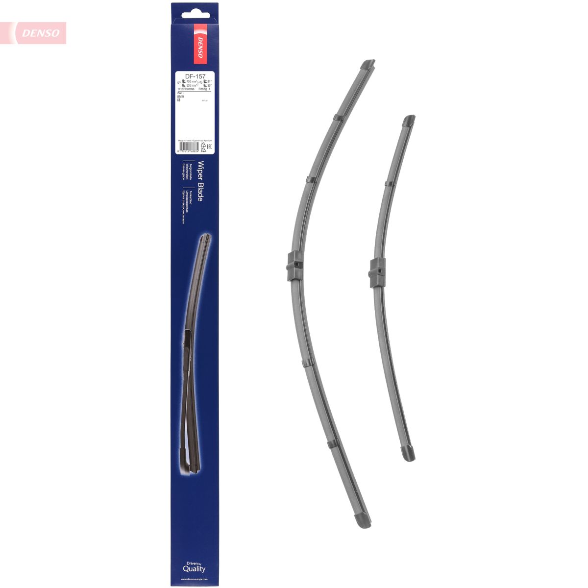 Щітка склоочисника К-Т БЕЗКАРКАСНИЙ / 750/530 MM / LHD/RHD / BMW I3 (I01) (13-) 08/1 DENSO (DF-157) Denso фото 6