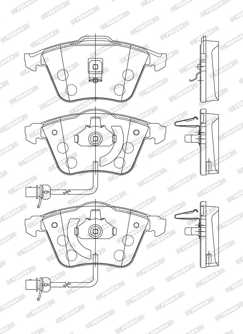 Колодки гальмівні дискові AUDI A6 C5 AVANT (4B5) 2.5 1997.11-2005.01 FERODO (FDB1407) Ferodo фото 5