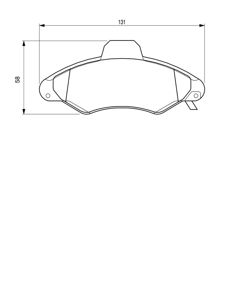 Колодки гальмівні дискові FORD ESCORT V ЛІФТБЕК (AFL) 1.6 1993.08-1995.01 BOSCH (0 986 424 644) Bosch фото 7