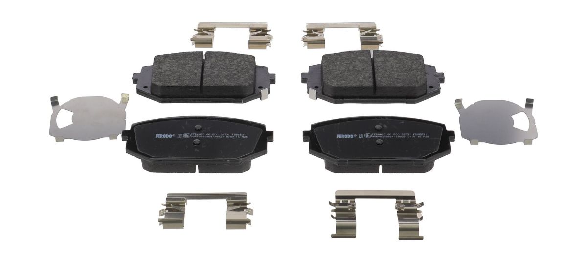Комплект гальмівних колодок передн , HYUNDAI I40 I, I40 I CW, TUCSON, KIA OPTIMA, SPORTAGE IV, SPORTAGE V 1.6-2.5 07.11- фото 2