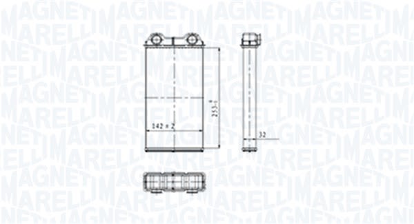 Радіатор пічки NISSAN PRIMASTAR, OPEL VIVARO A, RENAULT TRAFIC II 1.9D-2.5D 02.01- фото 2