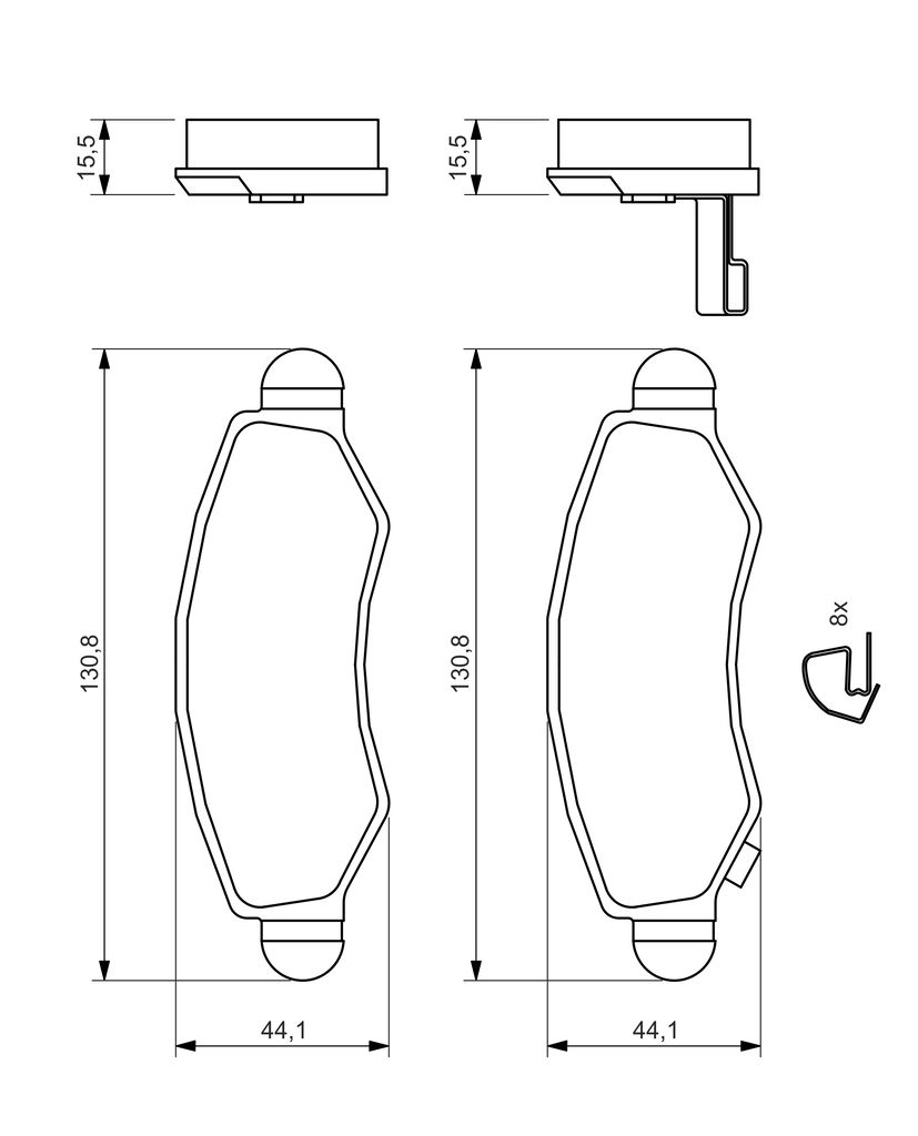 Колодки тормозные (передние) Subaru Justy 03-/Opel Agila 00-07 фото 11