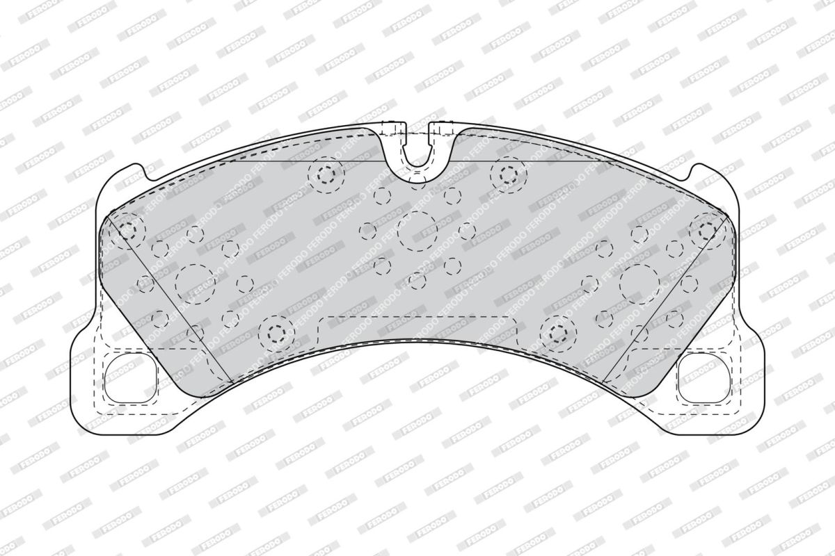 Колодки гальмівні дискові PORSCHE CAYENNE (92A) 3.6 2010.05- FERODO (FDB4717) Ferodo фото 5