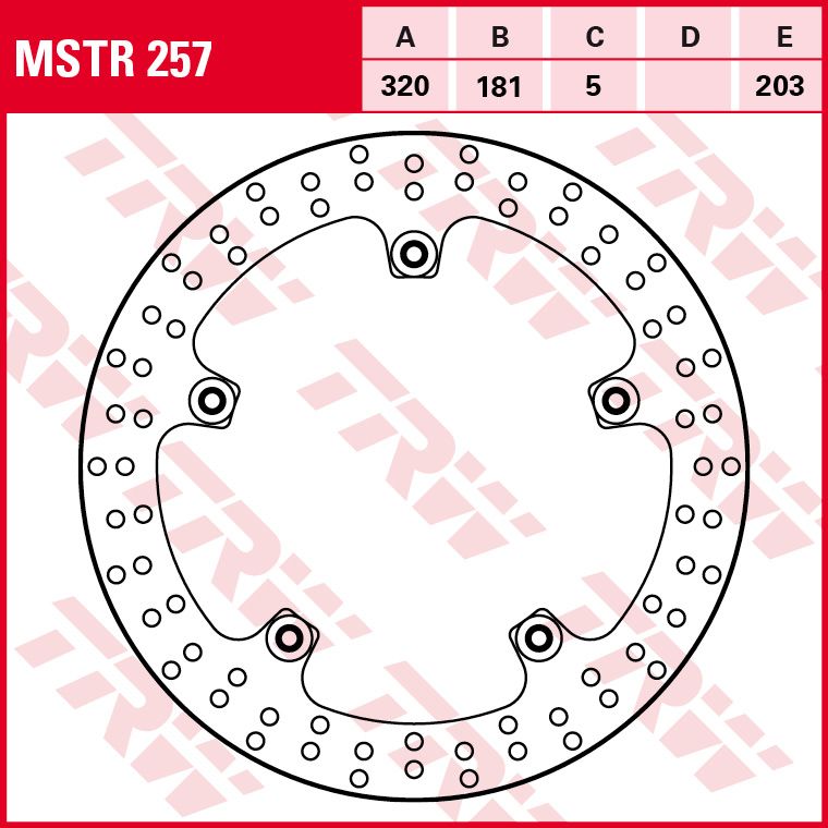 Tarcza hamulcowa TRW MSTR257