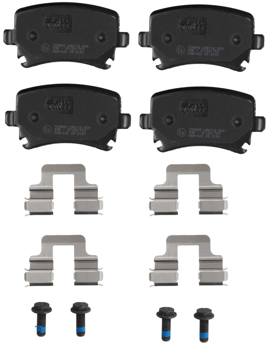 Комплект гальмівних колодок задн , AUDI A3, A4 B7, A6 ALLROAD C6, A6 C4, A6 C5, A6 C6, TT, SEAT ALTEA, ALTEA XL, EXEO, EXEO ST, LEON, LEON SC, LEON ST, TOLEDO III, SKODA OCTAVIA II 1.0-4.2 12.95- фото 2