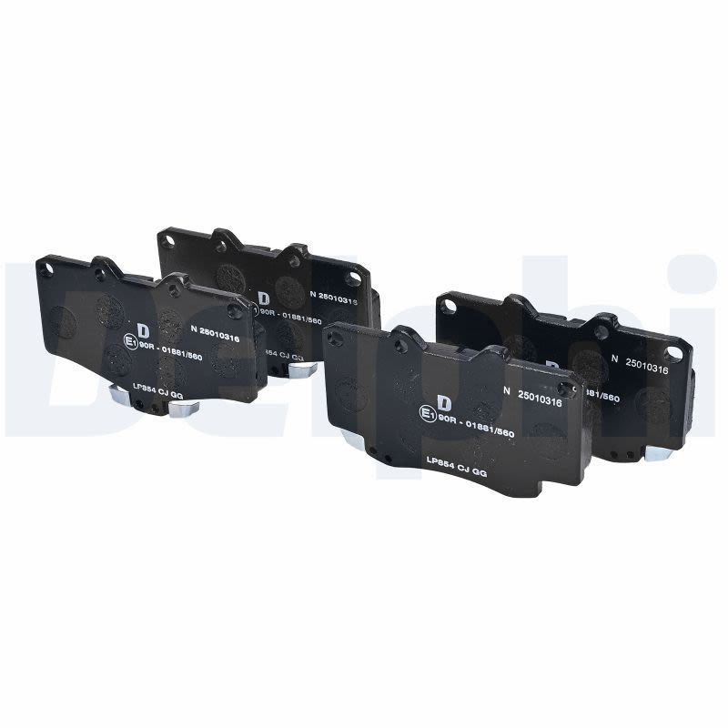 Комплект гальмівних колодок передн , BMW 7 (E38), TOYOTA 4 RUNNER II, 4 RUNNER III, FORTUNER, HILUX IV, HILUX V, HILUX VI, HILUX VII, LAND CRUISER, LAND CRUISER 80, LAND CRUISER 90 2.2-4.5 08.80-