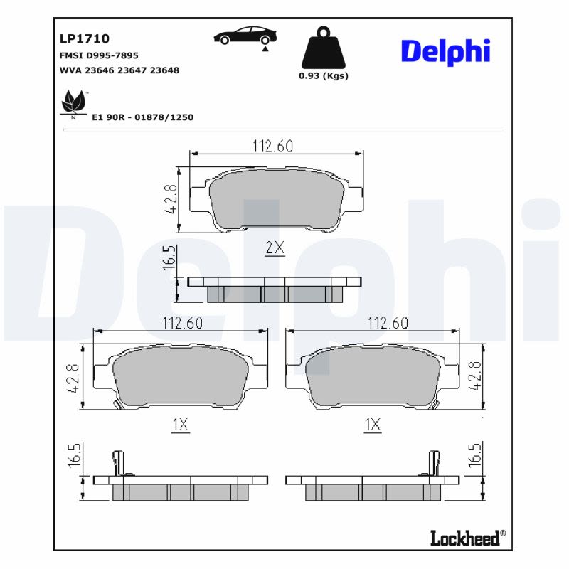 Комплект гальмівних колодок задн , TOYOTA ALPHARD I, AVENSIS VERSO, ISIS, NOAH/VOXY, PREVIA II, SIENNA, YARIS 1.4D-3.5 02.00-08.14 фото 3
