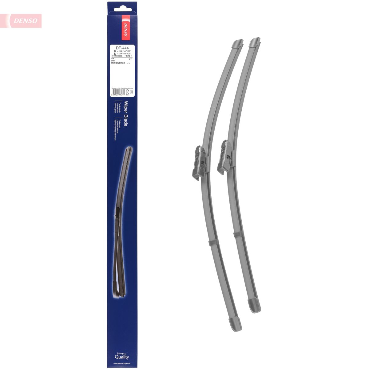 Щітка склоочисника К-Т БЕЗКАРКАСНИЙ / 550/500 MM / LHD / MINI MINI CLUBMAN (F54) (14 DENSO (DF-444) Denso фото 7