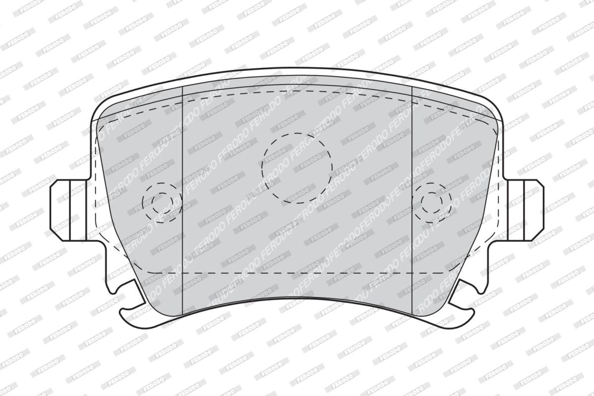Колодки гальмівні дискові SKODA SUPERB I (3U4) 1.8 2001.12-2008.03 FERODO (FDB1636) Ferodo фото 5