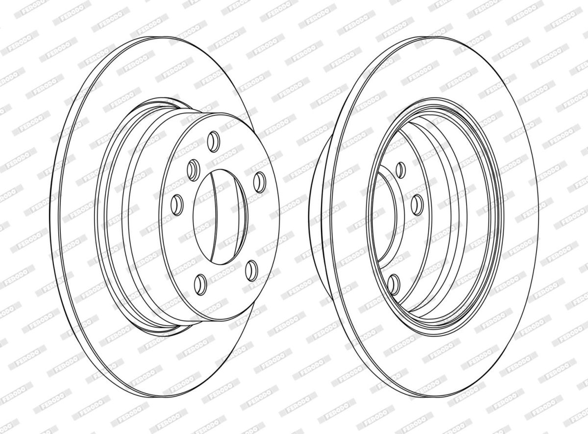 Диск гальмівний З ПОКРИТТЯМ BMW 1 (E87) 1.6 2003.02-2013.01 FERODO (DDF1303C) Ferodo фото 5