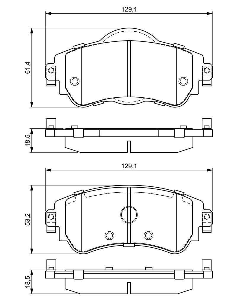 Колодки гальмівні дискові CITROEN C4 II (NC_) 1.6 2009.02- BOSCH (0 986 494 690) Bosch фото 8