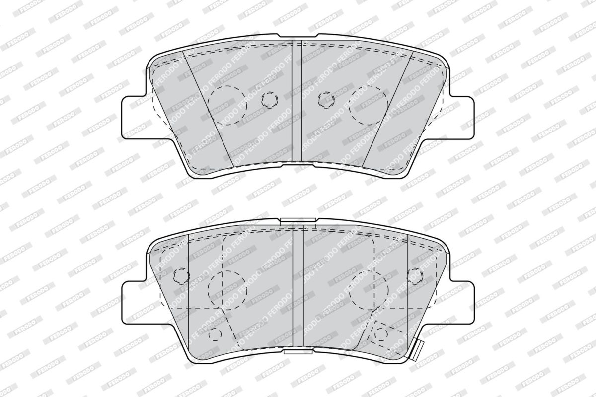 Колодки гальмівні дискові HYUNDAI ACCENT I25 IV ЛІФТБЕК (RB) 1.4 2010.08- FERODO (FDB4387) Ferodo фото 6