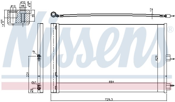 Конденсер кондиціонера MERCEDES GLA-CLASS X 156 (13-) GLA 45 AMG|MERCEDES A-CLASS W 176 NISSENS (940660) Nissens фото 11